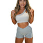 V-Waist Scrunch Shorts